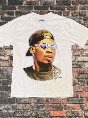 New 90’s Style Dennis Rodman White Shade T shirt Men’s Lg (No Tags)